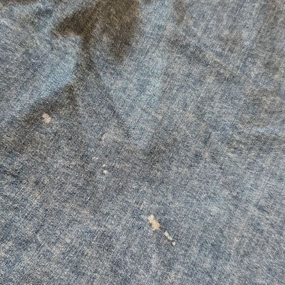 Denim button down tie shirt Size M - Picture 6 of 10